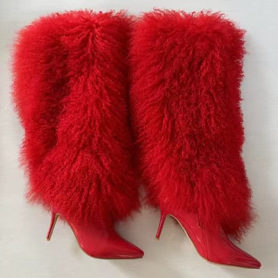 Red Mongolian Boots