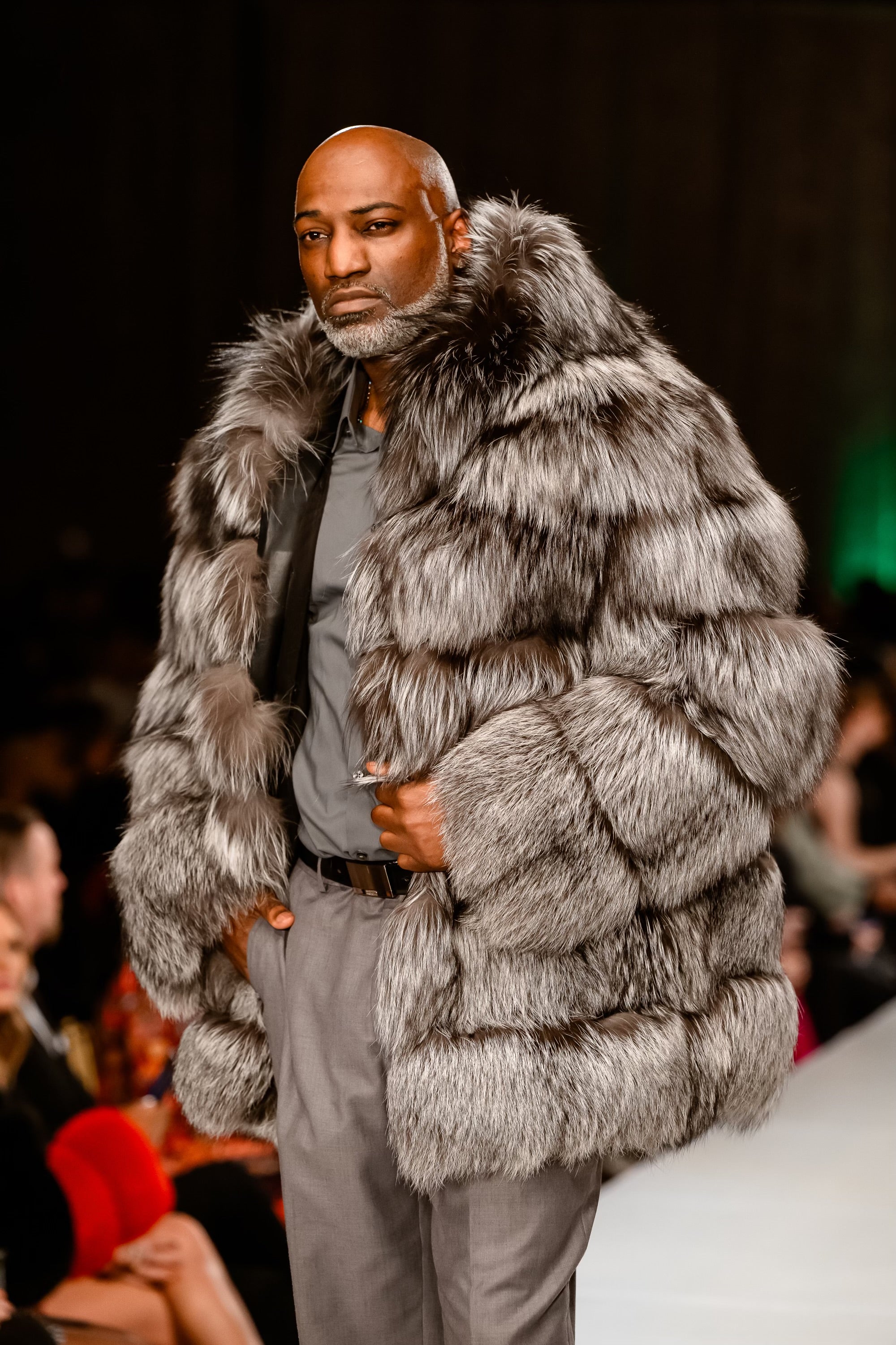 Silver fox convertible jacket– Cherish The Furs