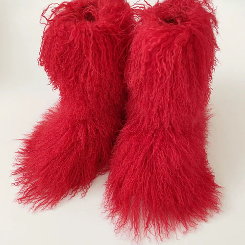 Mongolian Fur Boots
