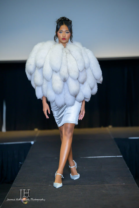 Natural White fox tails