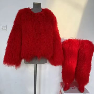 Red Mongolian Boots
