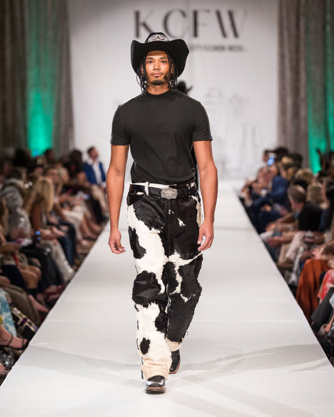 Cowhide pants