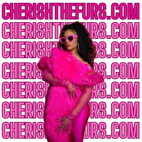 Hot pink mongolian sleeve
