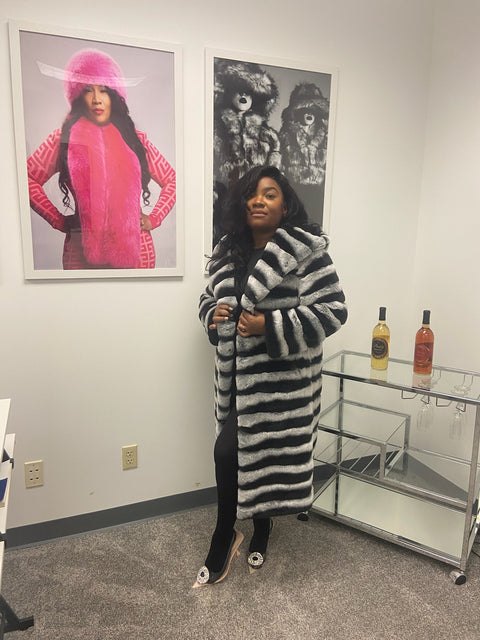 Chinchilla Convertible Coat