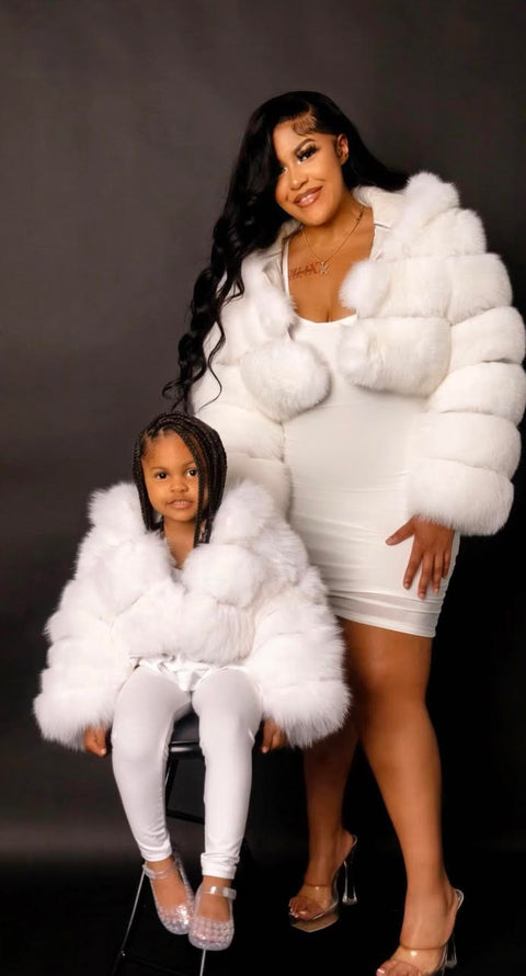 Mommy's Convertible Fox Fur Bomber Women's