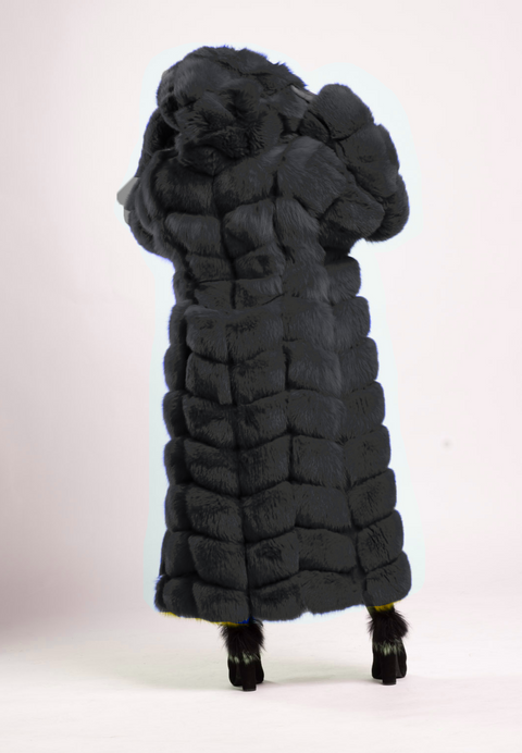 3/4 to Full Length Fox Fur Coat Women's
