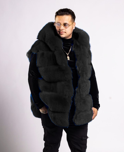 Fox Fur Vest Men's