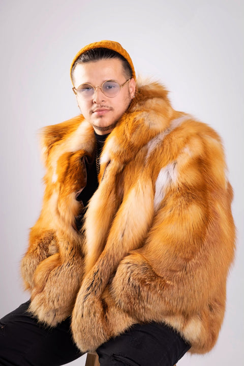 Fox Fur Bomber Men's