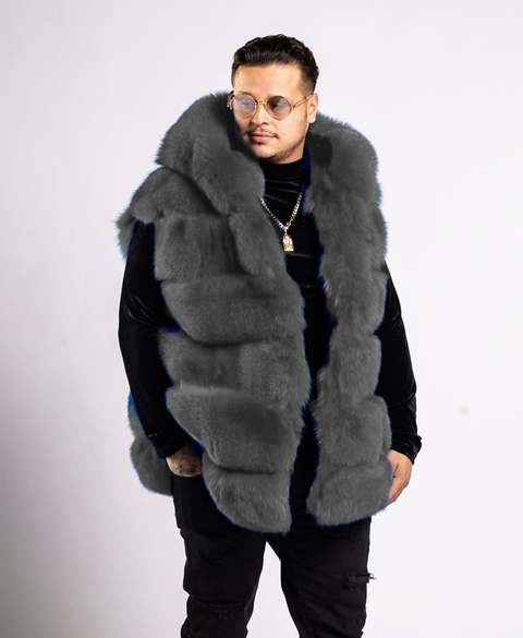 Fox Fur Vest Men's