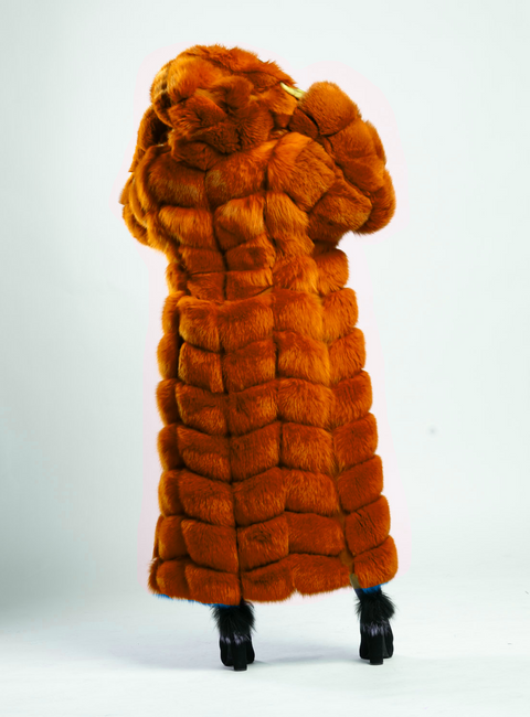 Full Length Fox Fur Coat Women's