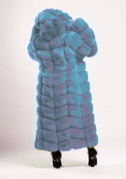 Full Length Fox Fur Coat Women's