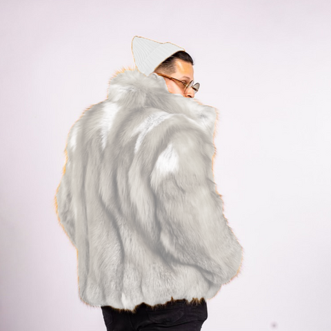 Fox Fur Bomber Men's