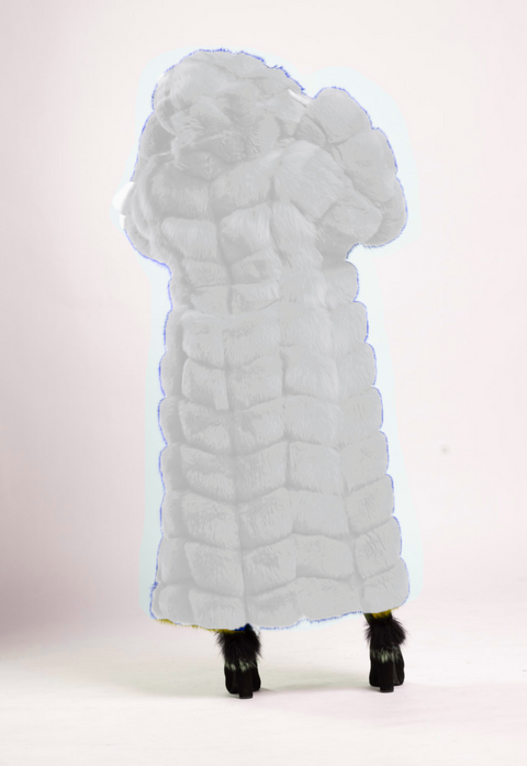3/4 to Full Length Fox Fur Coat Women's
