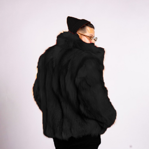 Fox Fur Bomber Men's