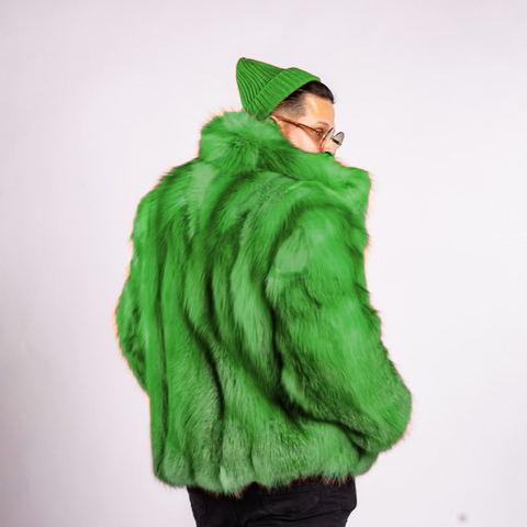 Fox Fur Bomber Men's