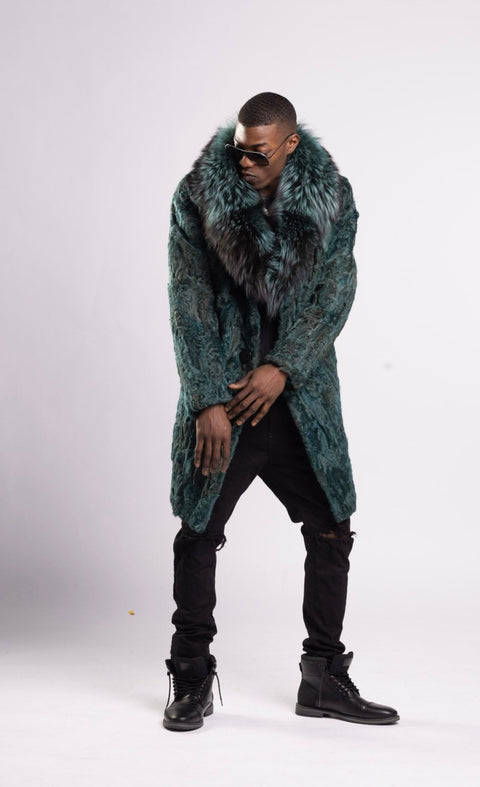 Mink and Racoon Men's Trench