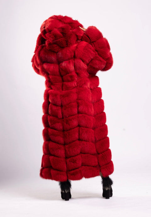 Full Length Fox Fur Coat Women's