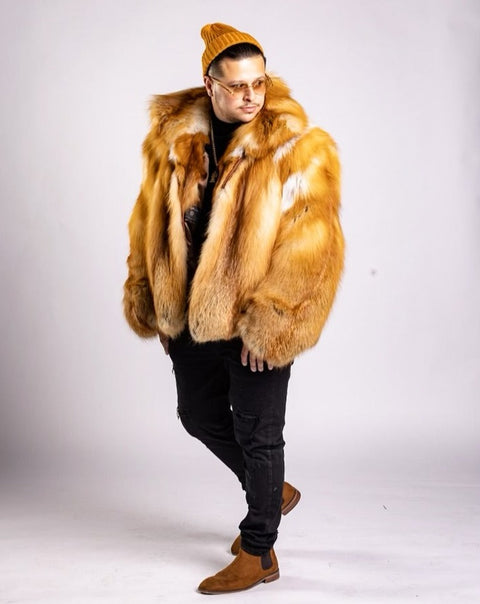 Fox Fur Bomber Men's