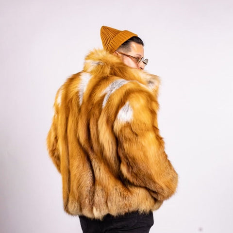Fox Fur Bomber Men's