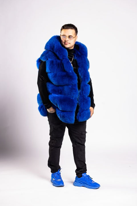 Fox Fur Vest Men's